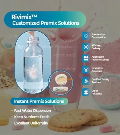 rivimix instant premix solutions provide customized high quality premix solutions with reliable quality assurance